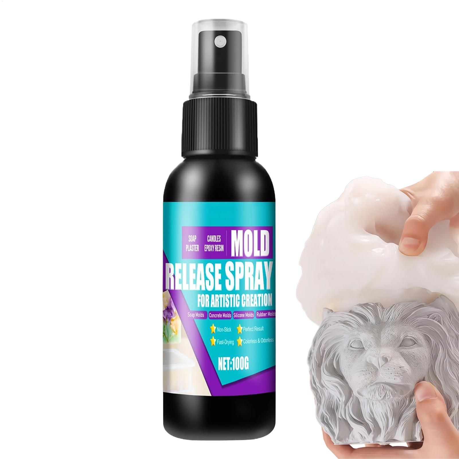 Soap Making Ins - モールドリリーススプレー 100 グラム樹脂エポキシキャンドル石鹸作り用ノンスティック剤シリコーンモールド用粘着防止潤滑剤クラフト用品