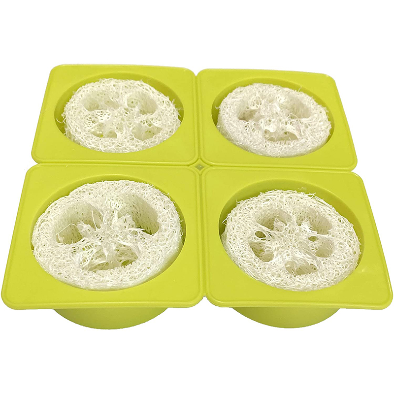 Soap Making Kit For Beginners - 4キャビティラウンドシリコンソープ,天然石鹸皿,プレート,4個が含まれています