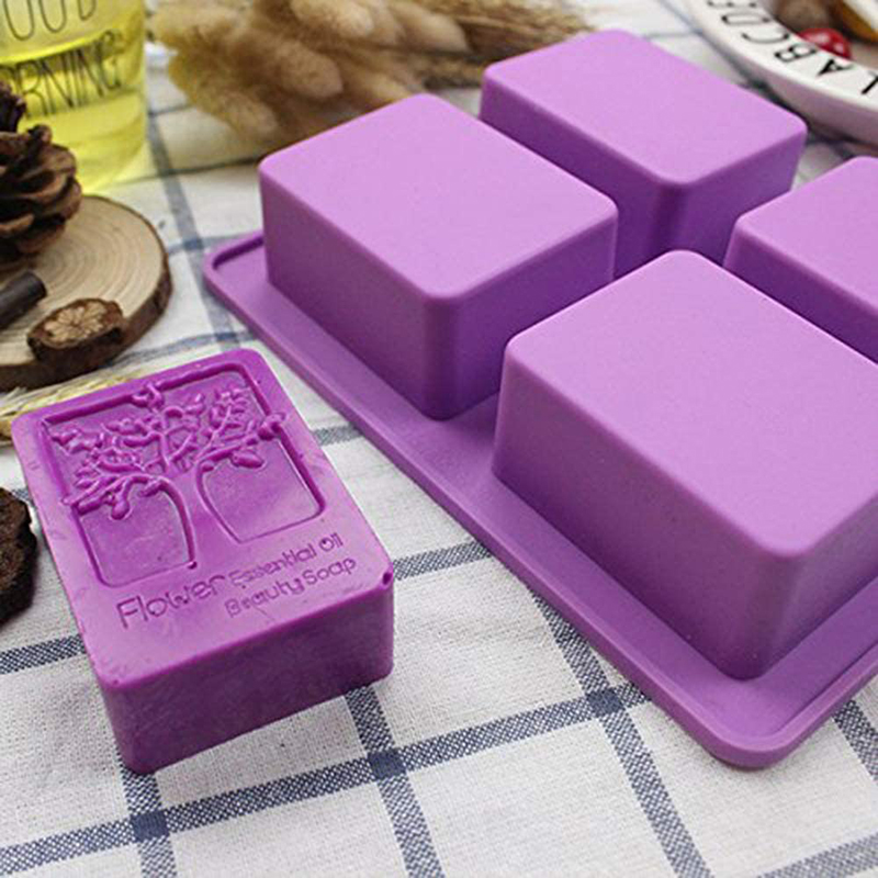 長方形ライフツリーシリコーン石鹸型花幸福 DIY クラフトア - Soap Making Kit For Beginners のレビューと価格