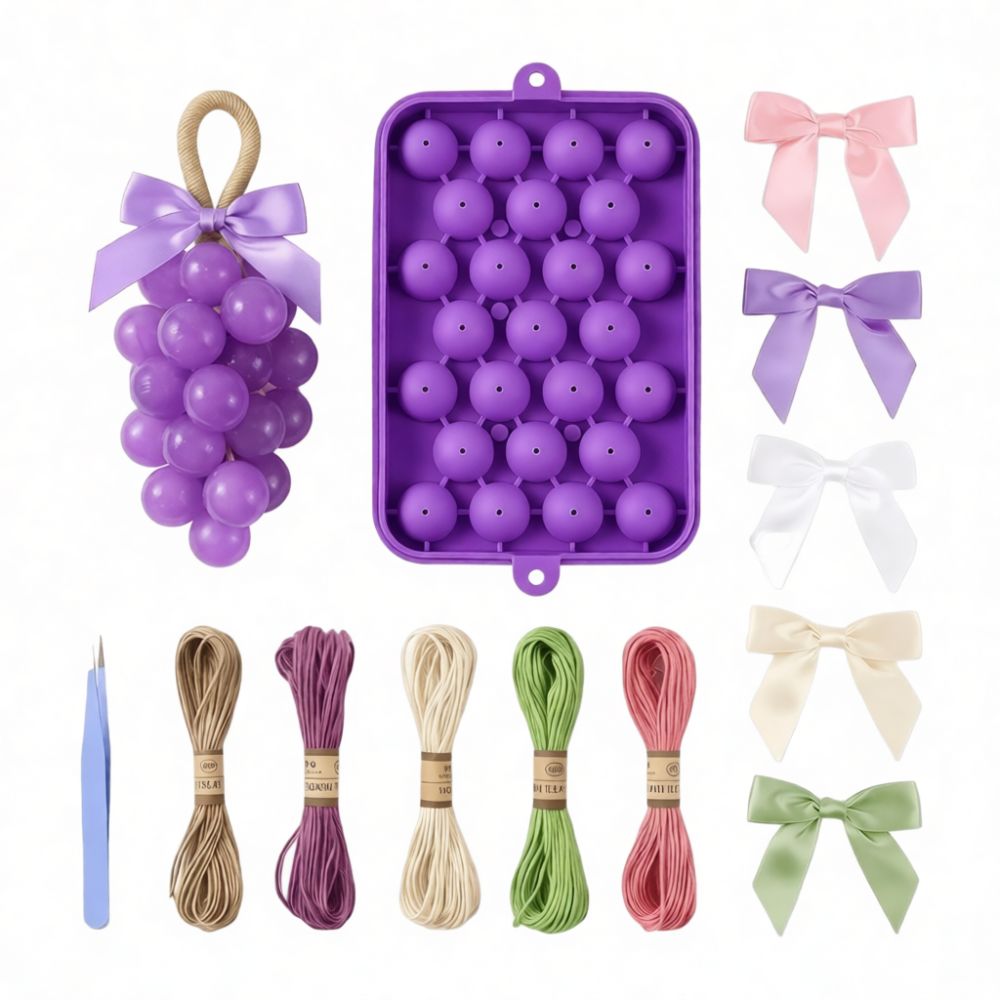 ぶどうの形をしたシリコン製型。フルーツソープ作りやDIYクラ - Soap Making Gifts のレビューと価格
